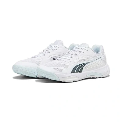 Abbildung von Puma Solarstrike II Handballschuh White shadow gray nitro blue, Damen, Größe: 44.5, blue Schuhe