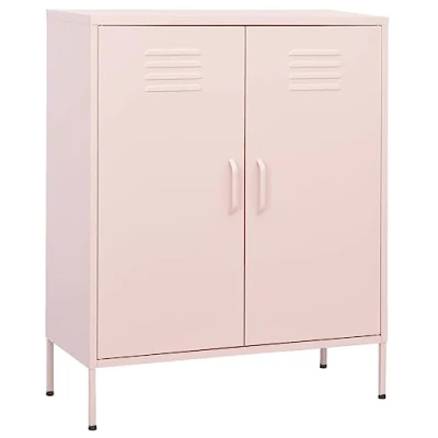 Abbildung von vidaXL Aktenschrank Lagerschrank Rosa 80x35x101,5 cm Stahl (1 St)