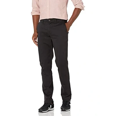 Abbildung von Amazon Essentials Herren Chinohose, Komfortabler, Gewaschener Stretch, Sportlich Geschnitten (Früher Goodthreads), Schwarz, 34W / 34L