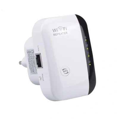 Abbildung von WLAN Verstärker, Repeater 300 Mbit/s 2.4 GHz, WiFi Extender Booster, Verstärker mit Repeater/AP Modus und WPS Funktion