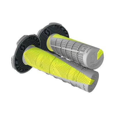 Abbildung von Scott Duece MX Motorrad Griffe inkl.Donut grau/gelb