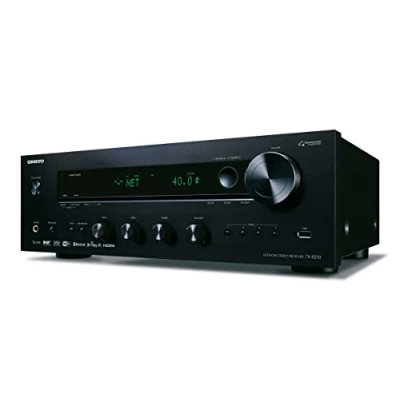 Abbildung von Onkyo TX 8270(B) Stereo Receiver (Bluetooth, WLAN, Musik Streaming, Spotify, Deezer U.A., Internetradio, Multiroom (Flareconnect), DAB+ und UKW Radio, Verstärker mit 160W/Kanal), Schwarz