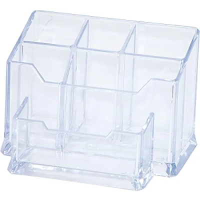 Abbildung von DONAU 7476001 99 Classic VII Stifteköcher/Schreibtischköcher/Tischorganizer, durchsichtig