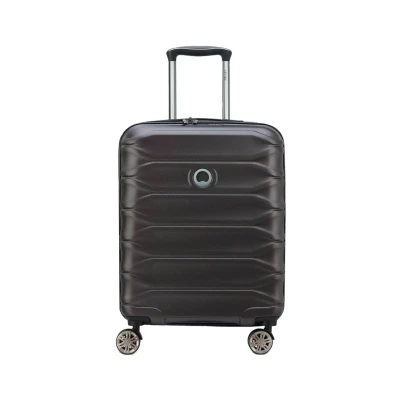 Abbildung von Delsey Kleiner Hartgepäck Kabinen Koffer Cabin Trolley 40 x 20 55 cm aus hochwertigem, robustem ABS und PC Material für Damen Herren 4 Doppelrollen &amp; TSA Schloss Meteor Serie