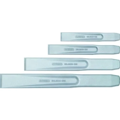 Abbildung von KS TOOLS 156.0690 Meißelsatz Chrom Molybdänstahl flach, oval ohne Handgriff