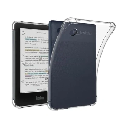 Abbildung von GIOPUEY Hülle für Kobo Clara Colour/BW/2E, Weiche TPU Rückenschale, Dünne Abdeckung, Airbag Schutz, Case Kompatibel mit Colour/BW/2E Transparentes