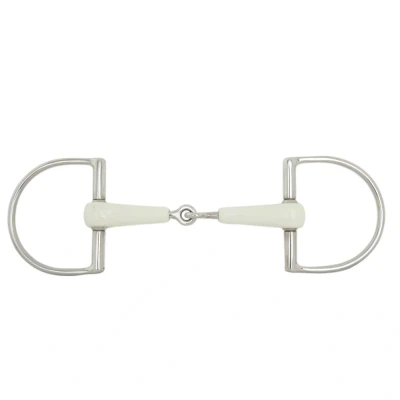 Abbildung von BR Single Broken D Trense Combo Comfort 18 mm Ø 70 13,5 Wit/zilver Grau