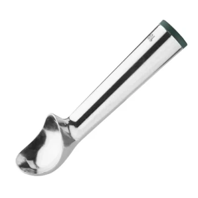 Abbildung von Vogue Eisportionierer mit grüner Kappe, 2,5 oz, Aluminium, 16 Portionen pro Liter, Eisportionierer, leitfähiger Flüssigkeitsgriff, J089