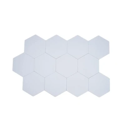 Abbildung von Hexagon Akustikpaneele Selbstklebend 12 Stück Akustikschaumstoff Schalldämmung, Hohe Dichte Schallschutz Wand für Wanddekoration und Akustische Behandlung Schallschutzplatten 30x35x0.9cm (Weiß)