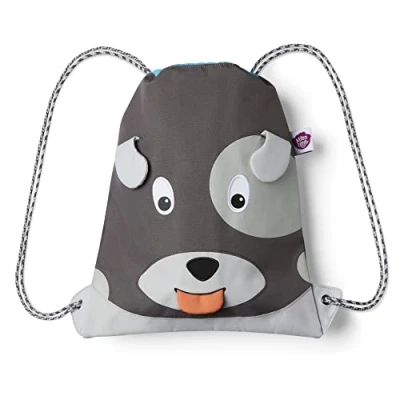 Abbildung von Affenzahn Turnbeutel für Mädchen und Jungen Kinder 1 5 Jahre, 28.5 x 36.5 0.5 cm (B/H/T), Grau