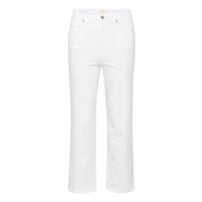 Abbildung von Part Two Damen Women&#039;s Jeans High waisted Straight Legs Ankle Length Regular Fit Jeans, Bright White,