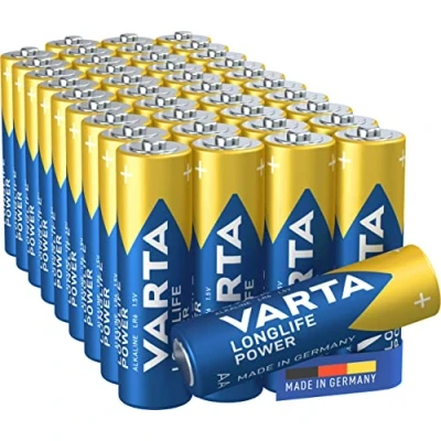 Abbildung von VARTA Batterien AA, 40 Stück, Longlife, Alkaline, 1,5V, für Fernbedienungen, Radios, Uhren, Made in Germany