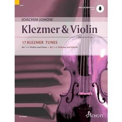 Abbildung von Klezmer &amp; Violin: 17 Tunes. 1 2 Violinen und Klavier; Kontrabass ad libitum.