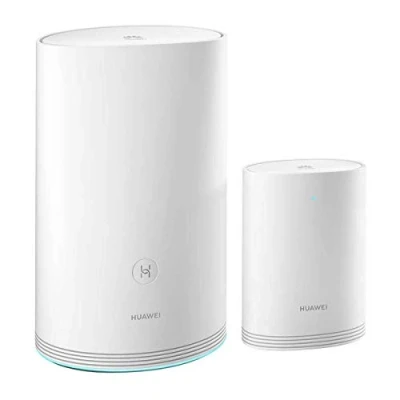Abbildung von HUAWEI Wi Fi Q2 Pro (1 Basis + 1 Satellit), Powerline WLAN Mesh Set (1200Mbits+1000Mbits, inkl. Plug&amp;Play, Kindersicherung, Reichweite bis zu 300m², 4xGigabit) weiß