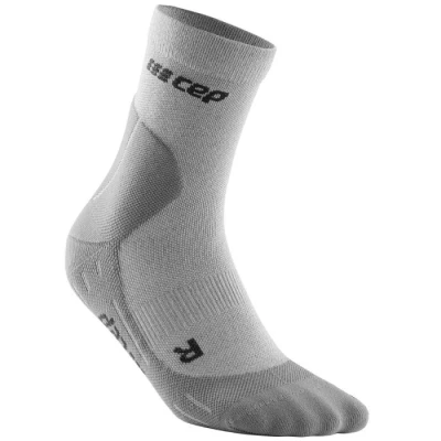 Abbildung von CEP Merino Laufsocken Herren mit Kompression COLD WEATHER MID CUT grau, Gr. XL, mittelhohe Kompressionssocken Wolle für kalte Temperaturen, Sport Wintersocken Stabilität