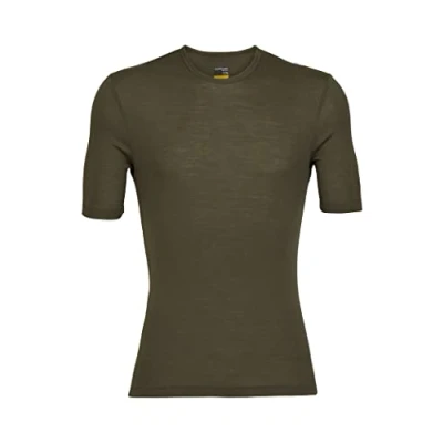 Abbildung von Icebreaker Herren Everyday Kurzärmeliges Crewe T Shirt Funktionsshirt 100% Merinowolle Base Layer Loden, XXL