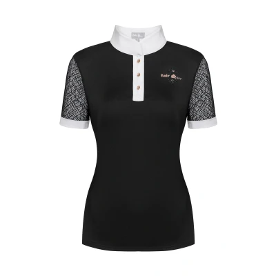 Abbildung von Fair Play Turniershirt Cecile Rosegold Kurze Ärmel Schwarz 38