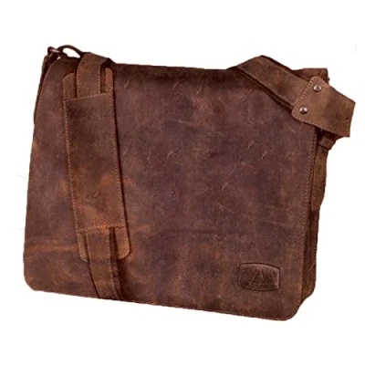 Abbildung von fixbag Schultertasche &quot;braun&quot;, mit Kompaktschiene zur Gepäckträgerbefestigung dem KLICKfix System
