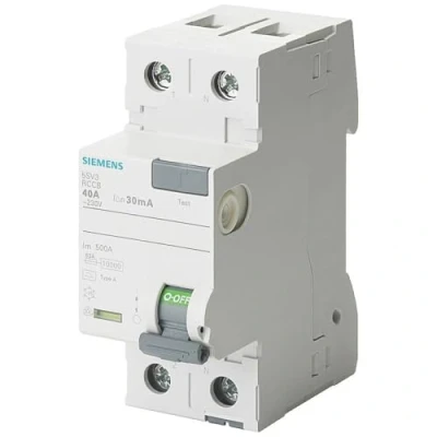 Abbildung von [(language_tag:fr_FR,value:&quot;Siemens SENTRON Interrupteur différentiel tipo f 25 A 30 mA 1 + neu