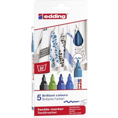 Abbildung von edding Textilmarker 4500 creative 2 3mm VE=5 Farben