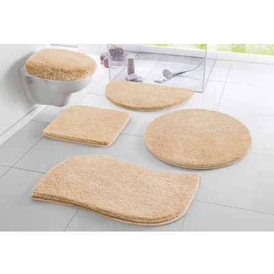 Abbildung von my home Badematte &quot;Merida&quot;, Höhe 32 mm, rutschhemmend beschichtet, fußbodenheizungsgeeignet schnell trocknend strapazierfähig, Badteppich, Uni Farben, rechteckig, rund &amp; als 2 tlg. Set erhältlich