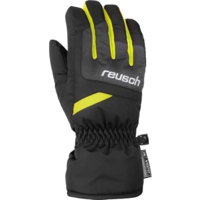 Abbildung von Reusch Bennet Fingerhandschuh, Größe: 4.5, Blck/blck mel/safety yell