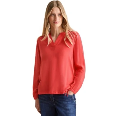 Abbildung von Cecil IN Unifarbe Bluse, Damen, Größe: Medium, Orange