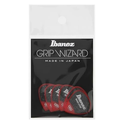 Abbildung von IBANEZ Grip Wizard Series Sand Flat Pick rot 6 Stück (PPA16MSG RD)