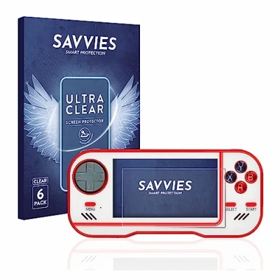 Abbildung von Savvies 6 Stück Schutzfolie für Blaze Evercade Displayschutz Folie Ultra Transparent