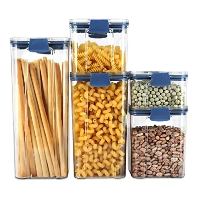 Abbildung von Schramm Vorratsdose Schramm® 5 Stück Vorratsdosen Frischhaltedosen BPA frei Set Größen in 3 Farben wählbar Kunststoff Gewürzdosen luftdicht Aufbewahrungsdosen