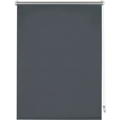 Abbildung von Deco Company Thermo Rollo ohne Bohren mit Rückseite, Klemm Montage, Höchste Lichtreflektion, Energiesparend, Lichtundurchlässig, Alle Montage Teile inklusive, Anthrazit, 100 x 150 cm