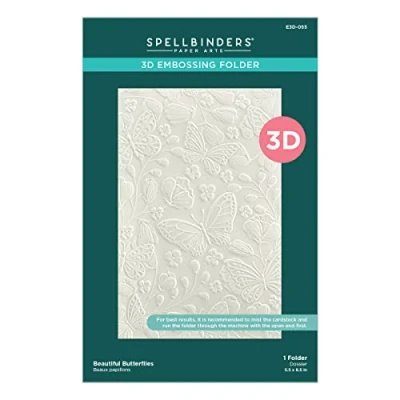Abbildung von Spellbinders Beautiful Butterflies 3D Embossing Folder (E3D 055)