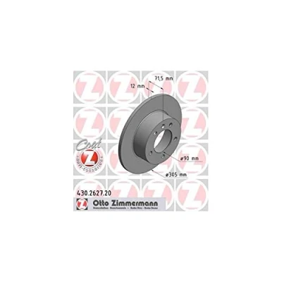 Abbildung von ZIMMERMANN COAT Z 430.2627.20 Bremsscheibe 305 12 6/5 5 130 voll beschichtet RENAULT: MASTER 3 Kasten, Pritsche/Fahrgestell, Bus