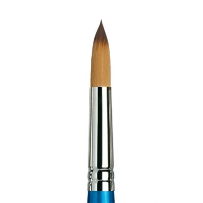 Abbildung von Winsor &amp; Newton 5301016 Cotman Aquarell Synthetikhaar Pinsel Serie 111 Rundpinsel, kurzer Stiel mit exzellenter Sprungkraft, Farbtragekraft und Punktgenauigkeit Nr. 16 11,5 mm
