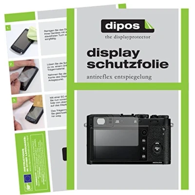 Abbildung von dipos I 6X Schutzfolie matt kompatibel mit Fujifilm X100F Folie Displayschutzfolie