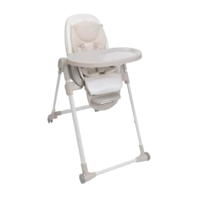 Abbildung von Chicco Polly Armonia Entwicklungshochstuhl für Kinder von 0 Monaten bis 40 kg, Liegestuhl mit verstellbarer Höhe und Fußstütze, 4 Räder, kompakte Verriegelung, Weiß