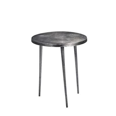 Abbildung von M2 Kollektion Casandra 1 Couchtisch/Beistelltisch/Tischset, Metall, grau, Durchmesser 40cm, Höhe 46cm