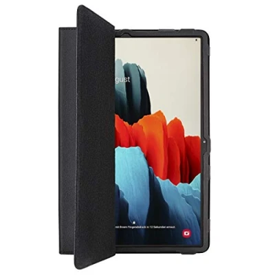 Abbildung von Hama Hülle für Samsung Galaxy Tab S7 11 Zoll und S Pen (aufklappbares Tablet Case, Schutzhülle mit Standfunktion Magnetverschluss, magnetisches Cover Auto Wake/Sleep) schwarz