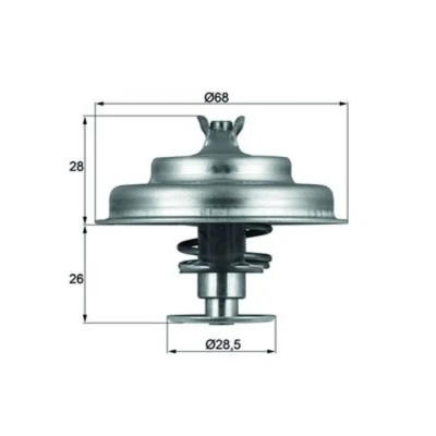 Abbildung von MAHLE ORIGINAL TX 75 80D Kühlwasserthermostat 80 68 mit Dichtung FORD: Sierra Mk2 Schrägheck, Mk1 Limousine