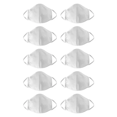 Abbildung von Seidensticker Unisex 10er Pack Mund Nasen Masken, Weiß, Einheitsgröße L