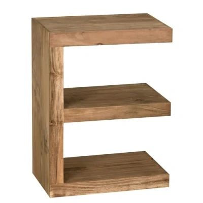 Abbildung von FINEBUY Beistelltisch SuVa2398_1 (MUMBAI Sheesham Massivholz 60 cm hoch E Cube), Kleiner Wohnzimmertisch, Sofatisch Anstelltisch