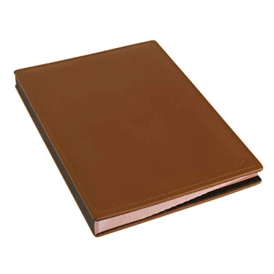 Abbildung von Läufer 39138 Scala Unterschriftenmappe, naturgenarbtes Rindsleder, cognac, Handgefertigt aus Echtleder in Deutschland, Chefmappe Leder