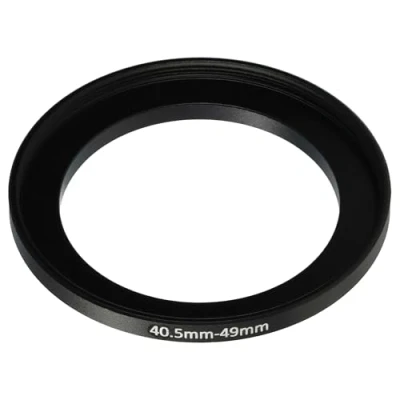Abbildung von vhbw Step Up Ring Adapter von 40,5 mm auf 49 für Kamera Objektiv Filteradapter, Metall, Schwarz