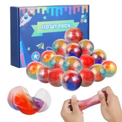 Abbildung von Slime Set, 24er Pack Schleim Kinder Partygeschenke,Fluffy Slime, schmutzfrei, Nicht klebend, stressabbauend,Schleim Set für Mädchen und Jungen,Kreatives Mitgebsel Kindergeburtstag
