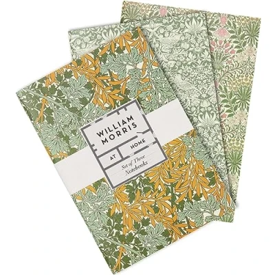 Abbildung von Heathcote &amp; Ivory William Morris At Home Useful Beautiful FG6851 Notizbücher, A5, Grün, 3 Stück