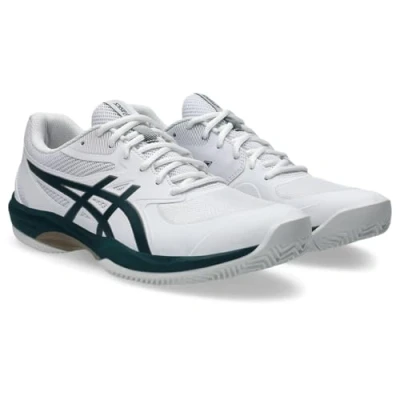 Abbildung von Asics GAME CLAY Tennisschuh für Sandplätze, Herren, Größe: 41.5, White/saxon green Textil/synthetik