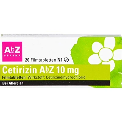 Abbildung von Cetirizin AbZ 10 mg Filmtabletten 20 St
