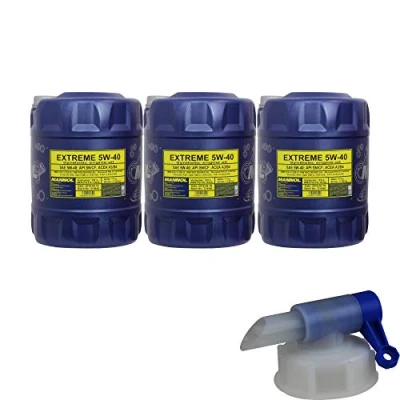Abbildung von 60L MANNOL Extreme 5W 40 API SN/CF Öl Motoröl MN7915 20 inkl. Auslaufhahn