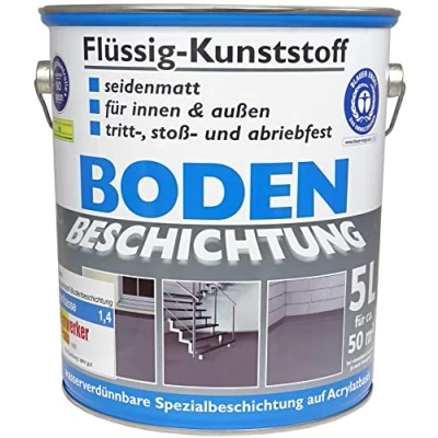 Abbildung von Wilckens Farben Bodenversiegelung Bodenbeschichtung Silbergrau RAL 7001