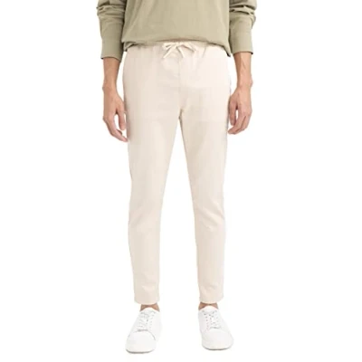Abbildung von DeFacto Herren V3479az Sweatpants, Beige, 34W / 32L EU
